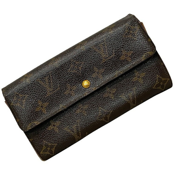 Louis Vuitton Handbags - LOUIS VUITTON Long Wallet Portofeuil Sarah Brown Monogram M61734 MI1903  Bi-Fold